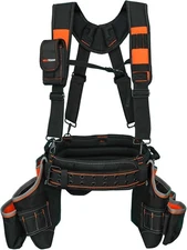 MELOTOUGH Pro Framer Combo System Tool Belt with Suspenders Large, Orange 