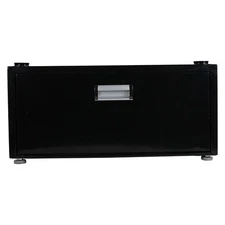 Equator Laundry Pedestal with Drawer (Black)