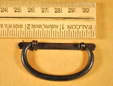 UNUSED JAPANESE SMALL TANSU BRASS FURNITURE HARDWARE HANDLE / Complete Set