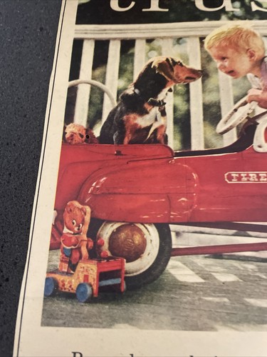 1958 Ken L Doog Food Advertisement Beagle, Child, Peddle Car - Picture 11 of 13