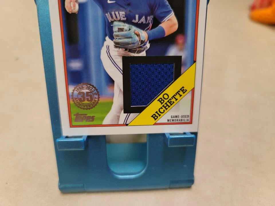 2023 Topps Series 1 Bo Bichette 35th GAME USED 1988 Patch / Jersey T9161 - Image 3 of 4