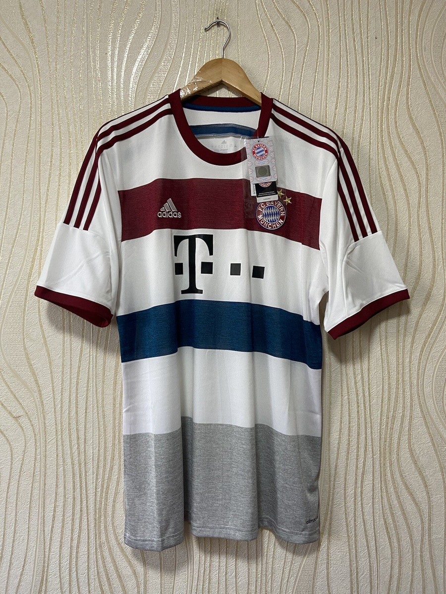 BAYERN MUNICH 2014 2015 AWAY FOOTBALL SHIRT SOCCER JERSEY ADIDAS