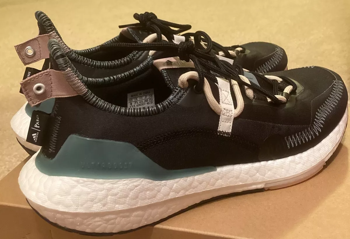 Size 8 adidas UltraBoost 21 x Parley Carbon Sandy Beige 2022 GX1244