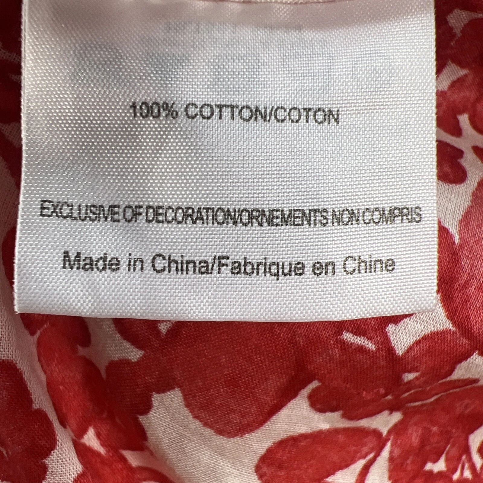 Tory Burch Tory tunica 4 donna nastro impreziosito cotone rosso floreale manica lunga