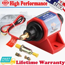 Universal Electric 4-7 PSI Inline Fuel Pump Carburetor 32 GPH Gas Diesel Alcohol