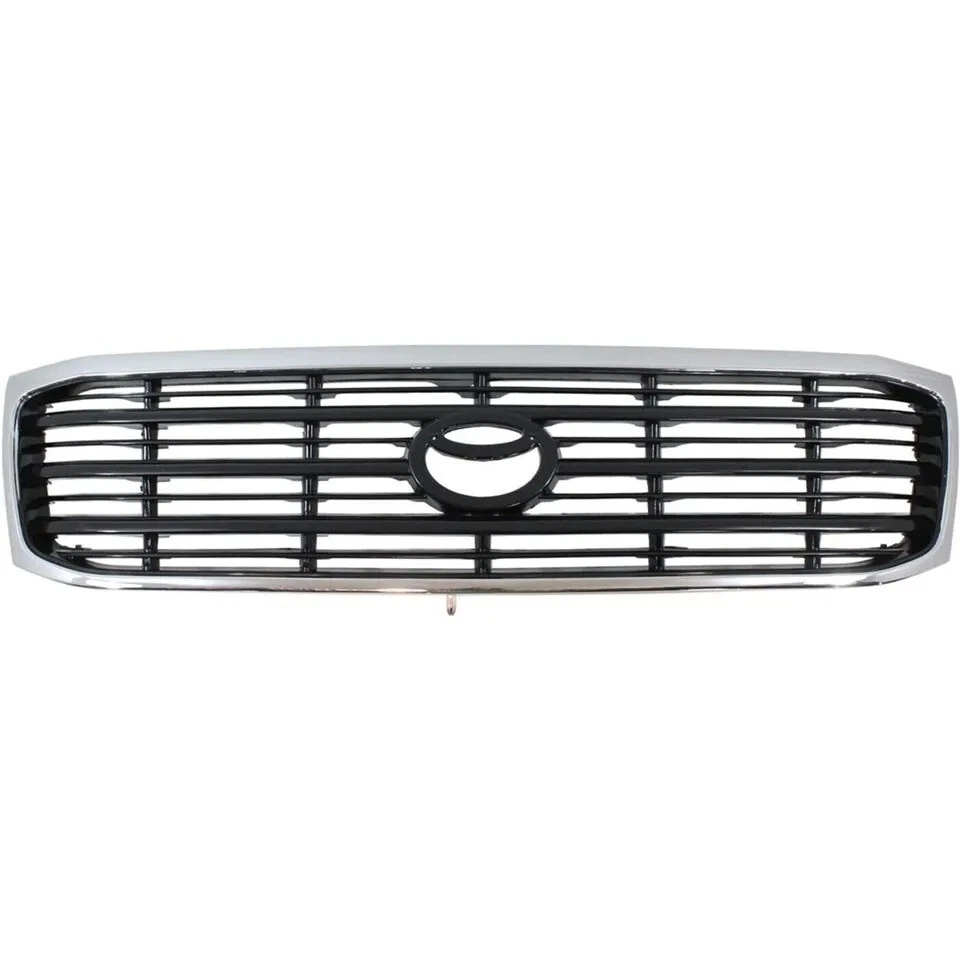 New Front Grille Chrome Shell Black Insert Fits 1998-2002 Toyota Land Cruiser - Изображение 2 из 4