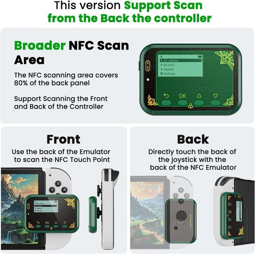 NFC Emulator, Store 3000 NFC Data, Support Ulimited Scan, 1.2" Screen, Easy Butt - Picture 6 of 7