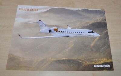 Bombardier Global 6500 Aircraft Business Jet Brochure Prospekt RU