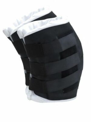 HOCK WRAPS Padded Nylon Horse Size Showman Nylon Shell Adjustable Closure Straps