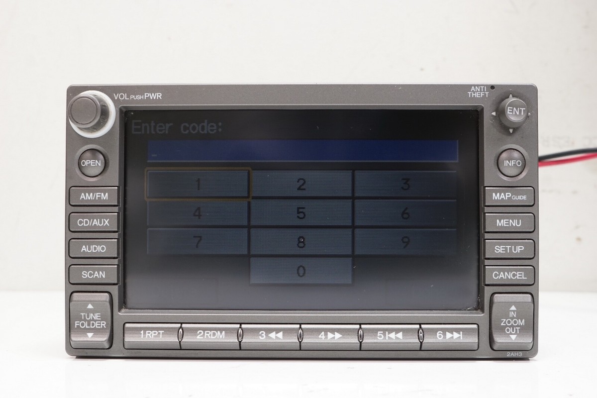 2009-2011 Honda Fit Navigation Navi GPS CD Radio Head Unit w/ Code