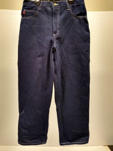 Giacca e pantaloni "FAT ALBERT" PLATINUM FUBU taglia 14 blu denim, ALTAMENTE RICAMATI - Foto 14 di 19
