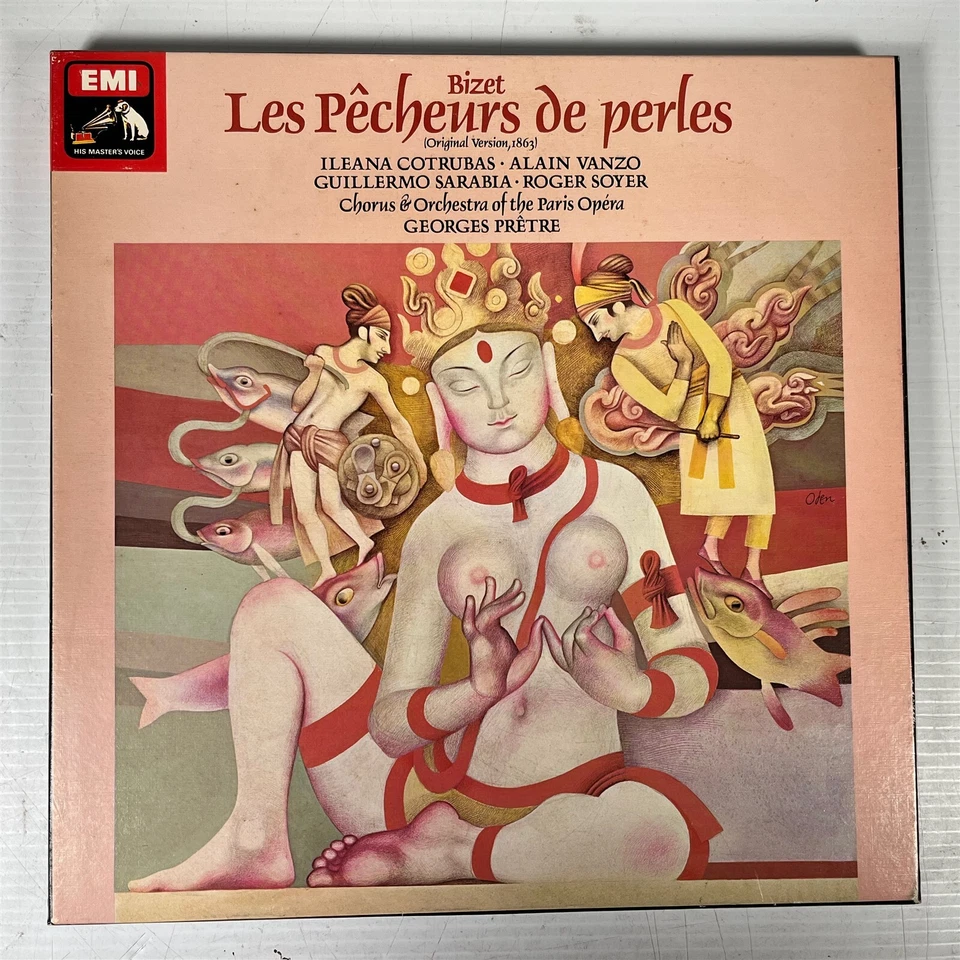 Les Pecheurs de Perles Georges Pretre 1978 Double Vinyl Record Quadraphonic - Image 2 of 4