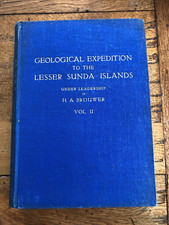 geological expedition to the lesser sunda islands vol 11. 1940