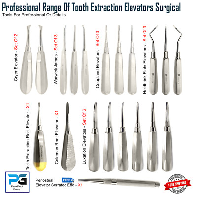 Dental Chirurgische Zahnextraktion Wurzelaufzüge Luxation Coupland Extraktion Set