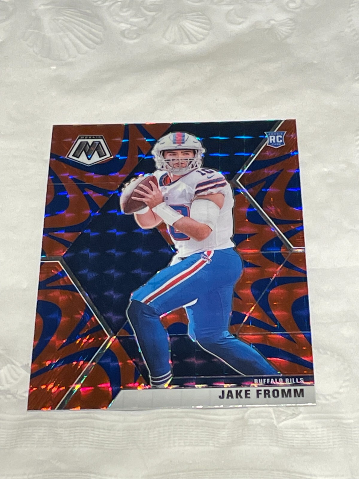 Jake Fromm 2020 Panini Mosaic Reactive Blue Prizm #242 Rookie RC Buffalo Bills
