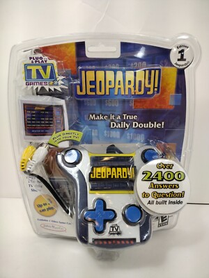 New Sealed Jeopardy Plug and Play Electronic TV Game Rated E Quiz Video Game