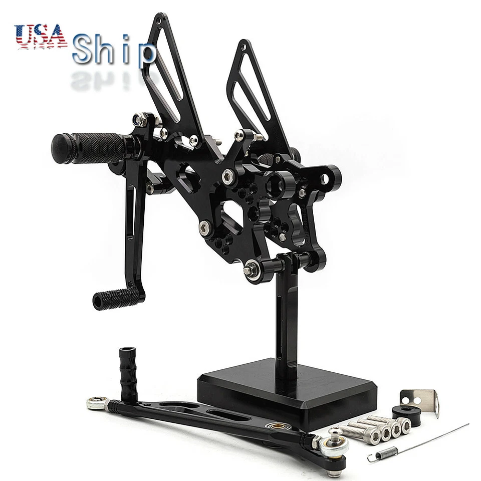 CNC For Yamaha YZF R6 2006 2007 2008 2009-2016 Rearsets Foot Pegs Rearsets Pedal - Image 2 of 4