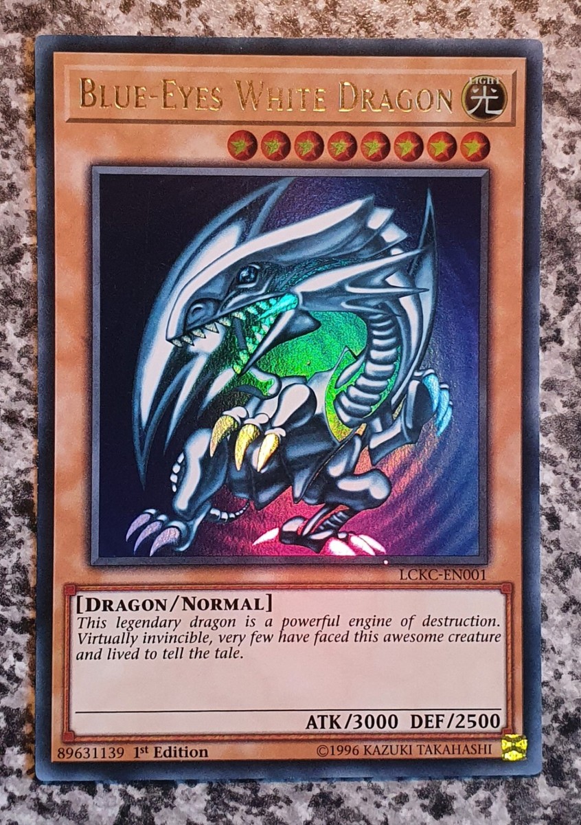Yugioh Misprint LCKC-EN001 Blue-Eyes White Dragon 1st Yugioh Misprint LCKC-EN001 Blue-Eyes White Dragon 1st