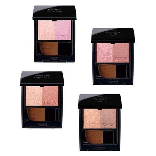 ETVOS Mineral Pressed Cheek Copper Pink Tea Beige Urban Shade Powder Blush JAPAN - Afbeelding 1 van 5