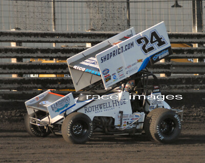 2024 - RICO ABREU #24 ROTHWELL HIGH LIMIT / WoO SPRINT CAR 8x10 GLOSSY PHOTO #26
