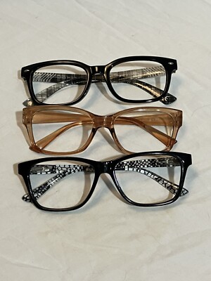 3 Glasses Frames Lulu Guinness Max Studio Eyeglasses Rx Eyeglasses No Lenses