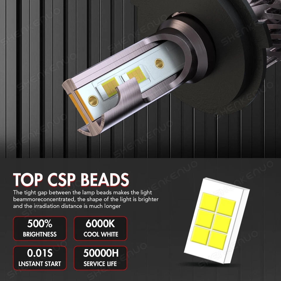 Faros LED redondos de 7 pulgadas alto/bajo H4 para Mercedes Benz 240D 300D 220D 300TD 280 Foto 4 de 4