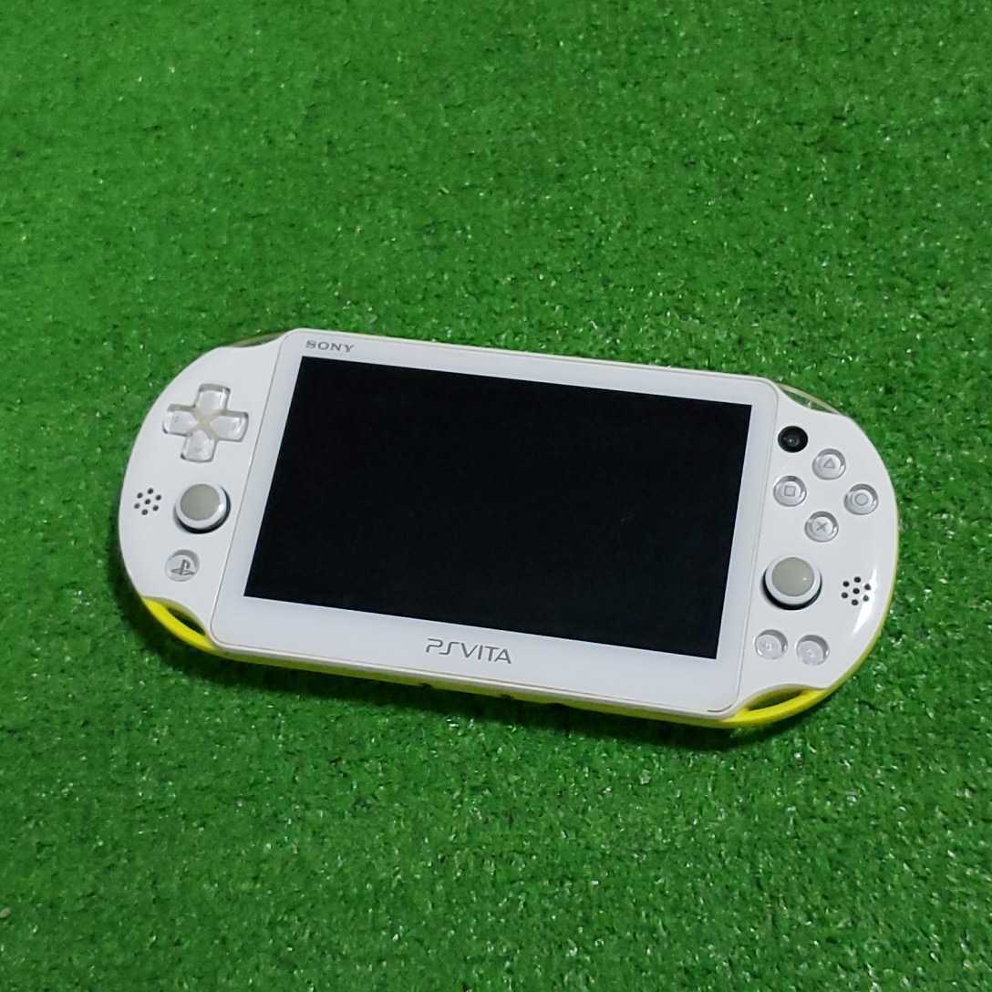 Good】SONY PS Vita Wi-Fi Console PCH-2000 ZA13 White/ Lime