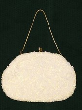 Vintage Behrman's Bead and Sequin Clutch Evening Bag La Regale, Hong Kong