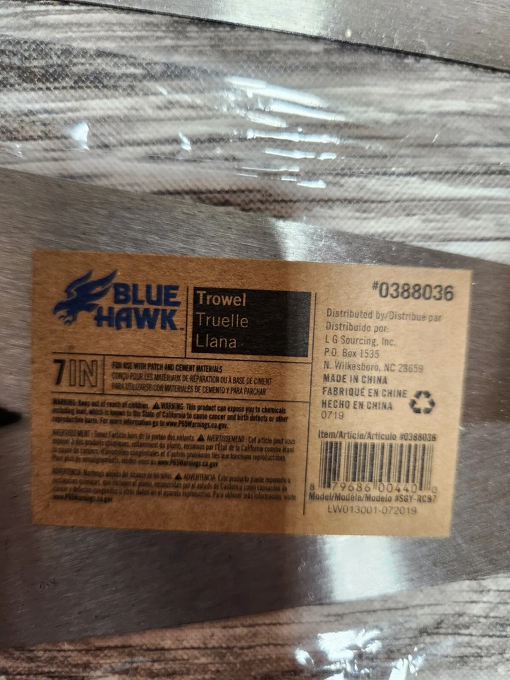 (2) Paletas Punta Blue Hawk de 7" con Mango de Madera Nuevas Foto 2 de 4