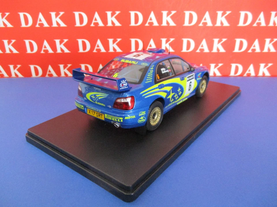 Die cast 1/24 Modellino Auto Subaru Impreza WRC Rally Great Britain 2001 Solberg - Immagine 4 di 4