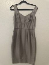 New Dolce & Gabbana Silver Metallic Dress Size 40