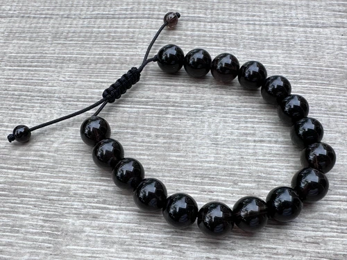 Grade A++ Edelstein Perlen verstellbar Armband 10 mm, echte Kristalle Armbänder - Bild 110 von 124