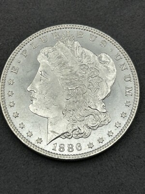 1886-P BU/MS+ DMPL Morgan Silver Dollar WATCH VIDEO PQ Nice Mirrors!