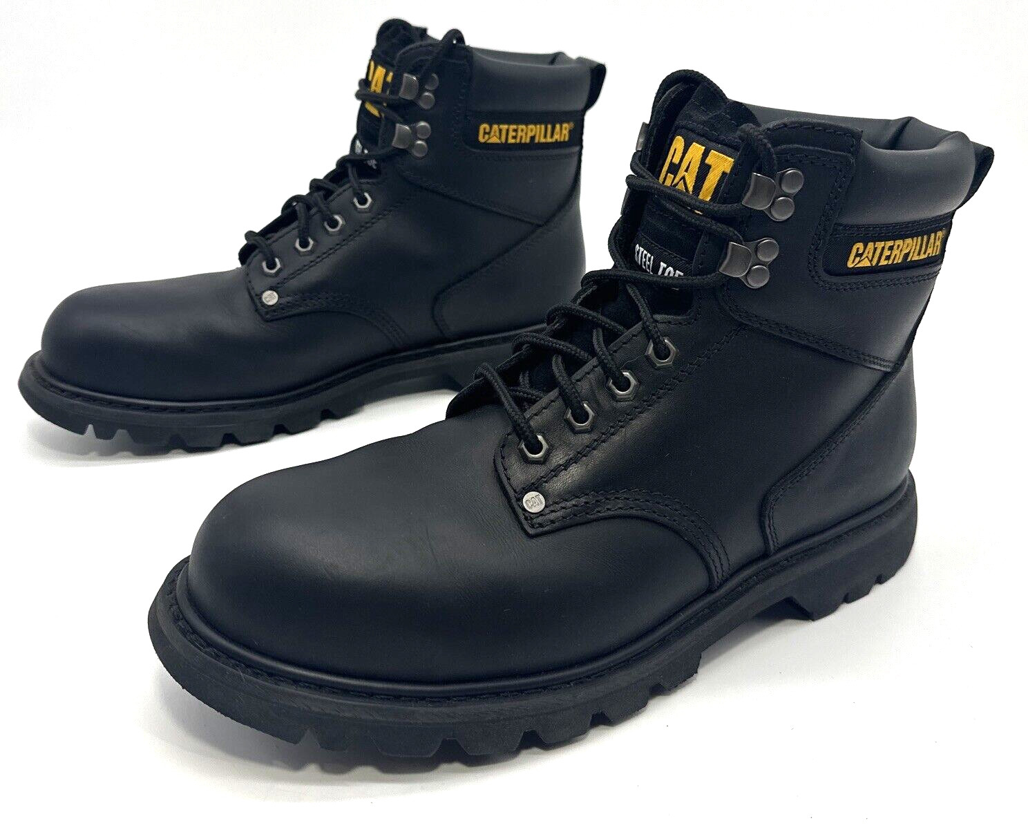 Cat Footwear Men's Size 10.5 M Second Shift Steel Toe Construction Boot Black