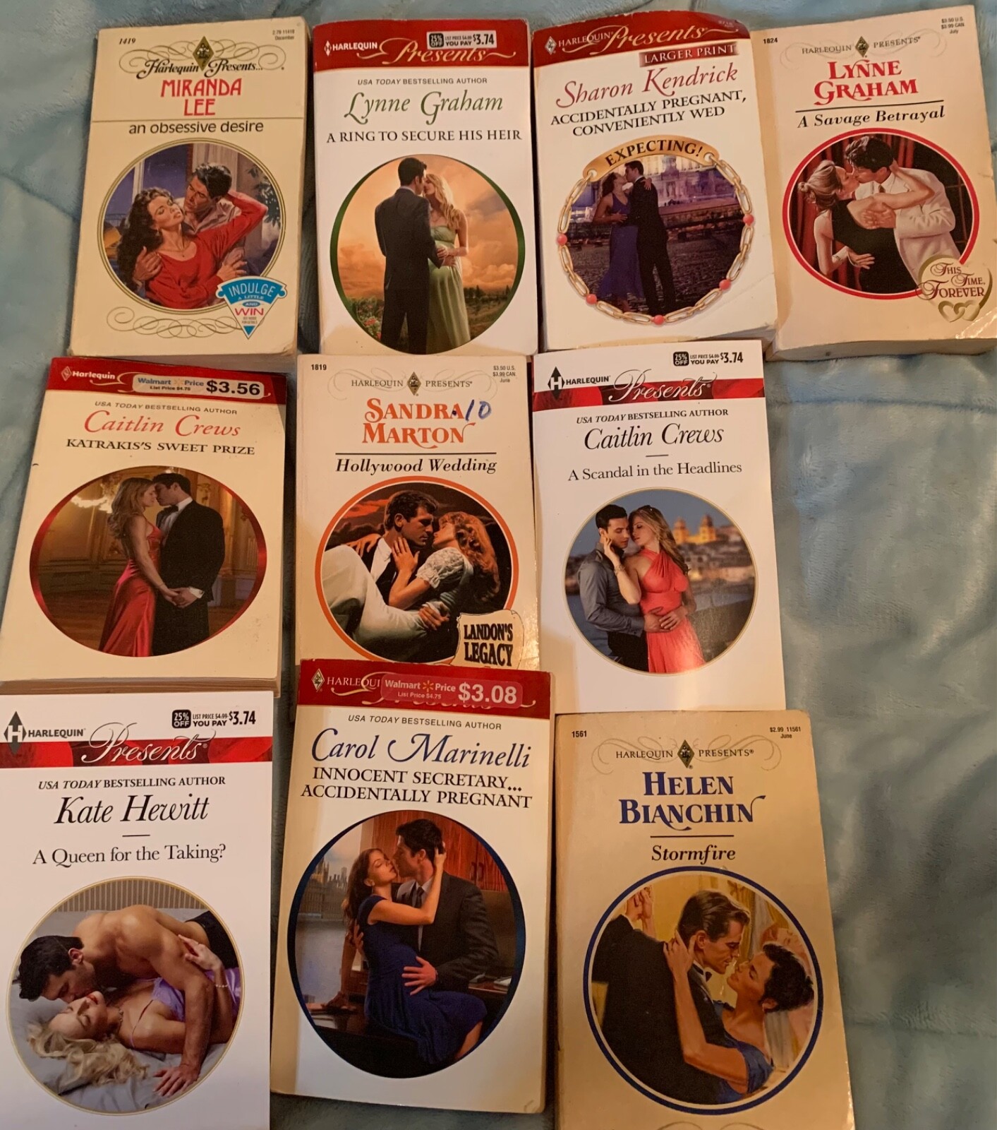 Vintage Harlequin presents series bundle. There are 12 books by various