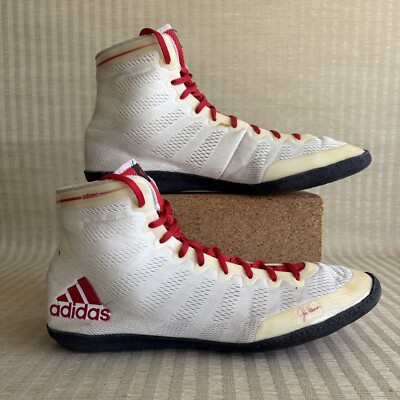 Adidas Adizero Jake Varner Wrestling Shoes Mens Size 15 OG 1.0 White Red M18728