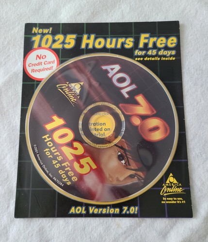 2001 American Online AOL 7.0 1,025 Free Hours - CD New in Package - Picture 3 of 3
