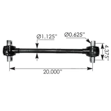 Torque Rod 20.00in Sealed Mack part #17QF460P200 #25168923- TMR568
