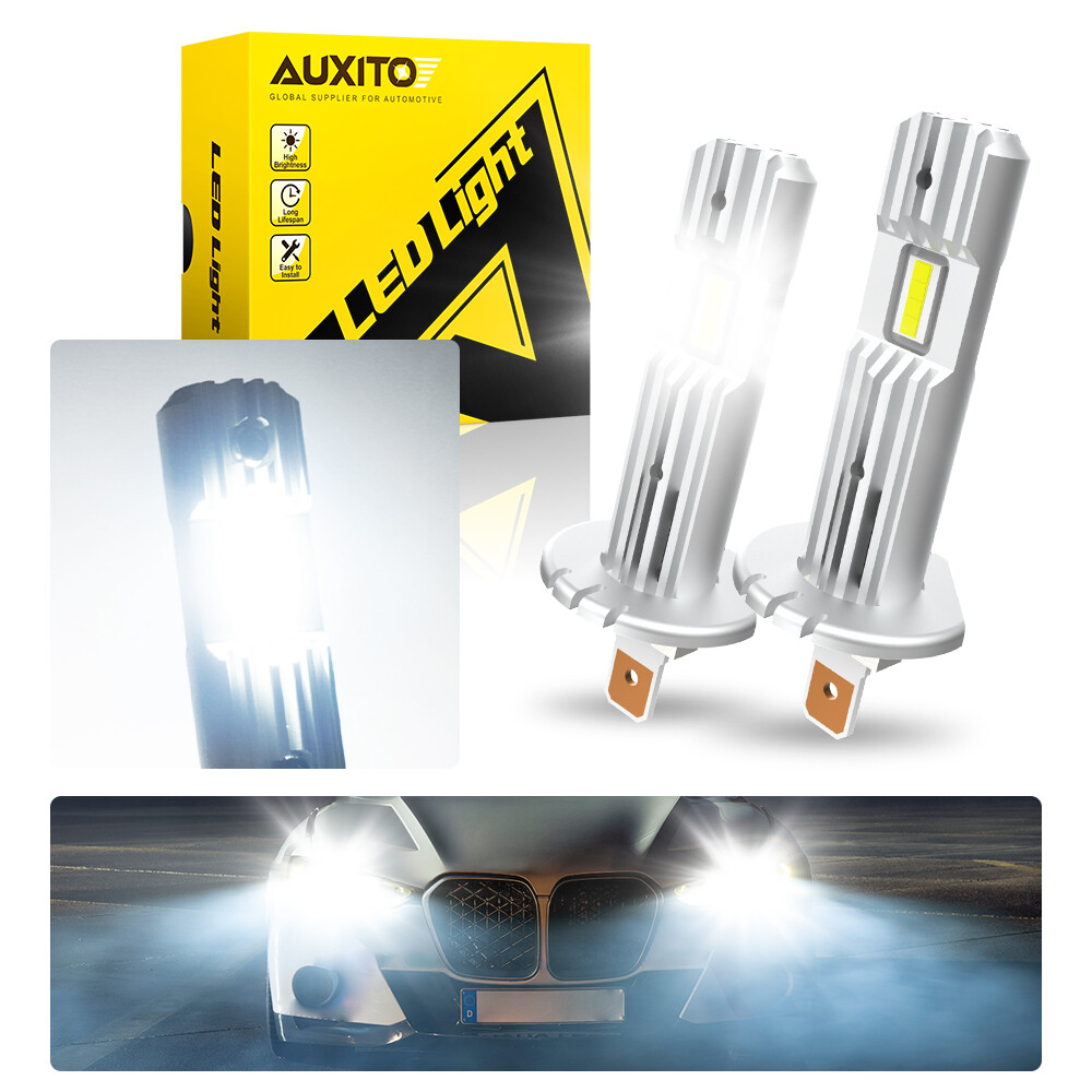 AUXITO H1 LED Headlight Bulb Conversion High Low Beam Lamp Super Bright White 2X