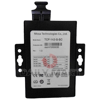 New In Box MOXA TCF-142-S-SC Fiber Optic Converter #A6-36