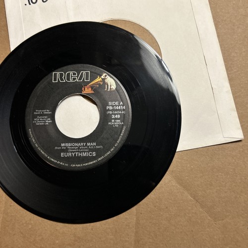 Eurythmics Missionary Madd/Take Your Pain Anyway 1986 Rca 45 - Picture 2 of 4
