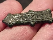 Roman bronze once fully silvered belt mount. Please read description. LA33j