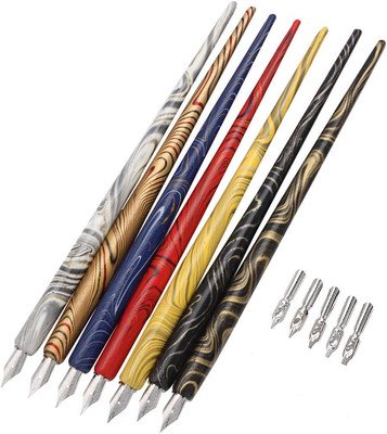 Professional Manga Gothic Pen Dip Pen Calligraphy Drawing Pen Kit, 7 Pen Holders