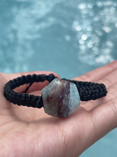 Genuine Larimar Crystal Adjustable Bracelet - Picture 2 of 15