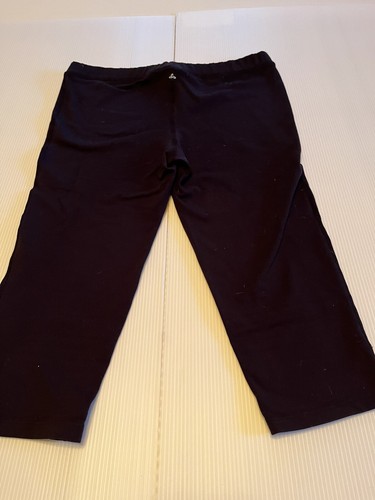Prana BLACK CAPRI LEGGINGS PANTS YOGA SIZE MEDIUM Measurements In Pics - 第 1/8 張圖片