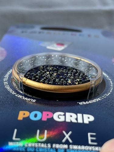 POPSOCKETS LUXE SWAROVSKI CRYSTALS POPGRIP HELIOTROPE BLUE&ROSE GOLD VERY RARE!! - 第 8/23 張圖片