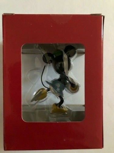 NUOVO CON SCATOLA SEGNO DISTINTIVO DISNEY MINNIE MOUSE PATTINAGGIO ORNAMENTO NATALE - Foto 2 di 3