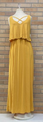 Eye Candy Maxi Dress, Mustard, Large