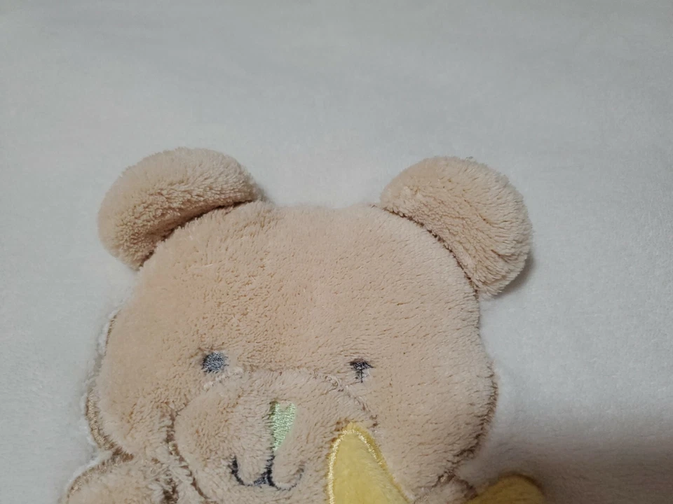 Mensajes del Corazón Oso Bebé Cuna Manta Blanco Vellón Sandra Magsamen Foto 4 de 4