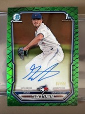 2026 Topps Bowman Chrome Gage Stanifer Green Reptilian 1st Auto #/ 99 CPA-GS